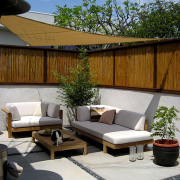 bamboo fence patio