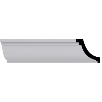 2"Hx2"Px2 3/4"Fx94 1/2"L Middlesborough Traditional Smooth Crown Moulding