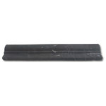 Stone Center Online - ChairRail Nero Marquina Black Marble Bullnose Trim Molding Tile Polish, 1 piece - Color: Nero Marquina Marble (black background with fine and compact grain and white veins);