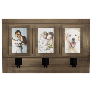Wall Picture Collage with 3 Hanging Hooks By Lavish Home