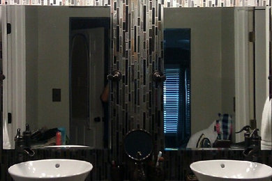 Example of a trendy bathroom design in Louisville