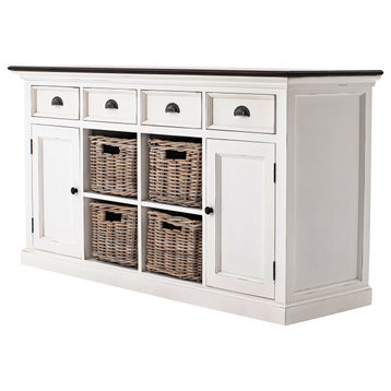 Halifax Accent Buffet with 4 Basket Set