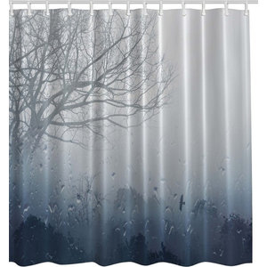 Cocoa Flower Shower Curtain Curtains By Lush Decor Rain Storm Fabric Shower Curtain