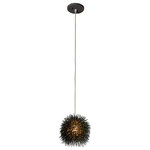 Varaluz Lighting - Varaluz Lighting 169M01SBL Urchin 1 Light Mini Pendant - Sea urchins are simple, geometric-shaped creatures with telltale barbs that inhabit all oceans. They are also creatures that inspire poetic words and light fixtures alike.Cord Length: 120Canopy Diameter: 5* Number of Bulbs: *Wattage: 50W* BulbType: G9 Halogen* Bulb Included: Yes