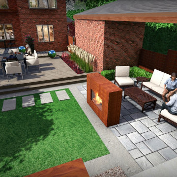 Lawrence Park South Eclectic Modern Backyard