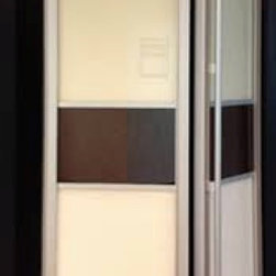 BFD-07 WengeWhite Obscure Glass Single Bi-Fold Door - Interior Doors