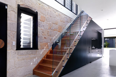 Inspiration for a contemporary staircase in Sydney.