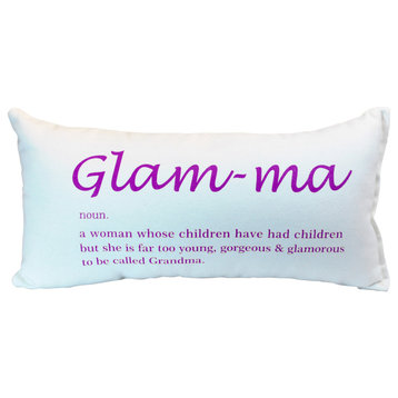 Glam-Ma, Glamour Throw Pillow