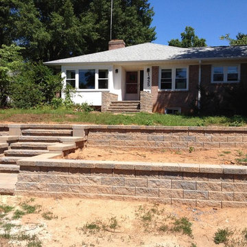 Before - Existing Retaining Walls