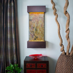 Falling Leaves Vertical Indoor Fountain Oil Rubbed Bronze Finish - Indoor Fountains