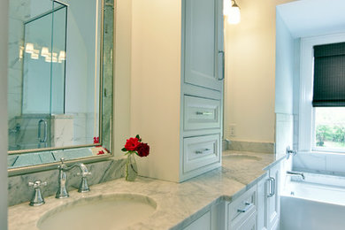Example of a transitional bathroom design in Atlanta