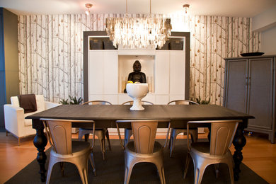 Minimalist dining room photo in Vancouver