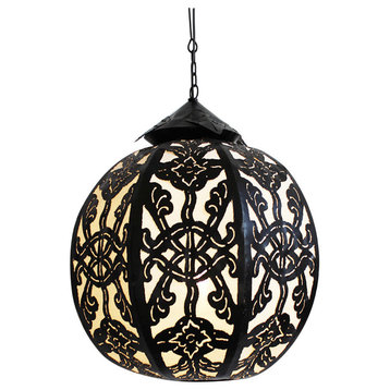 Metal Work Globe Lantern, Medium