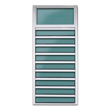 Louver Windows- Lama 4" glass blade with top glass