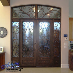 Les Coeurs Iron & Glass Door - Interior Doors
