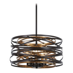 Minka Lavery Vortic Flow 5-Light Dark Bronze Pendant Light