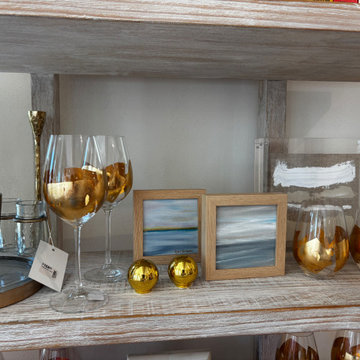 Beautiful Mini Coastal Art for depth, color and personality to your display!