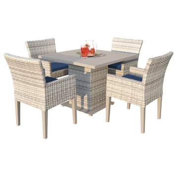 Fairmont Square Dining Table with 4 Chairs, Navy