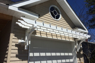 Custom PVC wall pergola