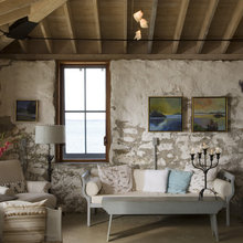 German Mortar Shmear Brick Or Stone Fireplace