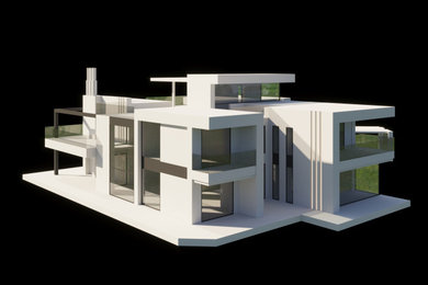 Modelo de diseño residencial moderno grande