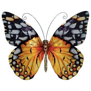 Eangee Home Design Butterfly Wall Decor, Large Monarch Orange