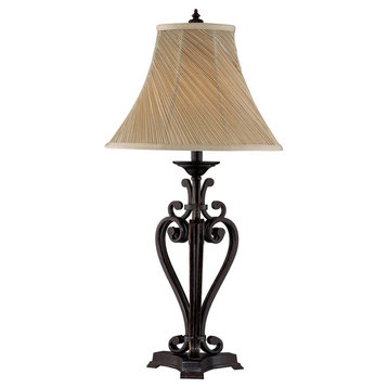 Angers 1 Light Table Lamp, Dark Bronze