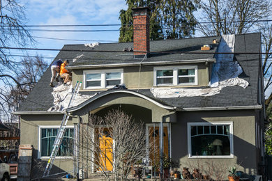 Inspiration for a timeless exterior home remodel in Portland