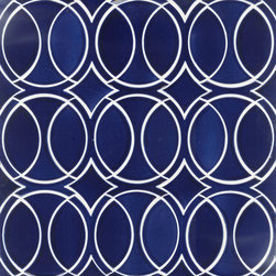 12x12 Polka Mosaic in T37 Cobalt - Products