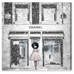 12 x 12 My Trophies Gold Glitter Fashion and Glam Unframed Canvas Wall  Art in Black - Oliver Gal