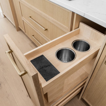 Sherwood Park Custom Home - Rift Cut White Oak with Natural Lacquer