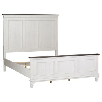 Liberty Furniture Allyson Park Panel Bed in White - Queen