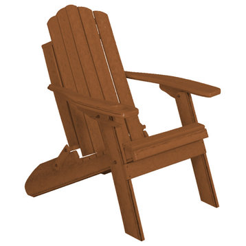 Farmhouse Adirondack Chair, Cup Holder, Mahogany, Without Smart Phone Holder