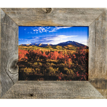 Rustic Picture Frames, Medium Width 2" Homestead Series, 5"x7"
