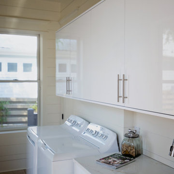 Milano Bianco Lucido & Canyon Walnut, Remodel in Santa Rosa Beach, FL