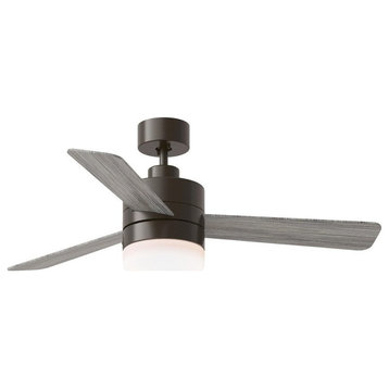3 Blade Ceiling Fan Light Kit In Modern Style-15 Inches Tall and 44 Inches