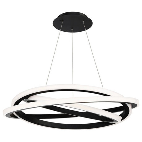 Veloce 36" LED Chandelier 3000K, Black