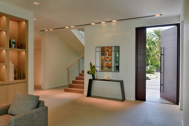 Inspiration for a contemporary entryway remodel in Miami