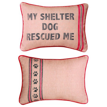 My Shelter Dog, Rect Dye Pillow