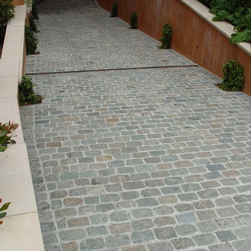 Reclaimed antique cobblestone 5" x 8" in granite
