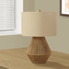Lighting, 22"H, Table Lamp, Brown Rope, Beige Shade, Transitional