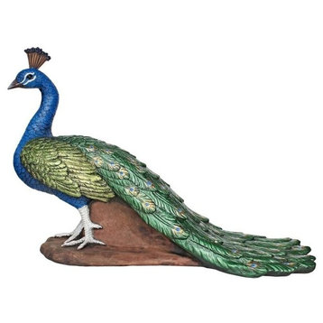 Regal Peacock Statue Medium