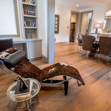 Office, Library Space and Dining Room in custom home in Cheviot Hills, CA
