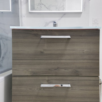 Salle de bain Marbre Blanc