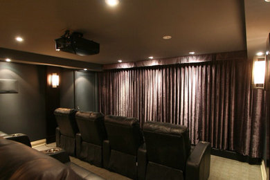 Inspiration for a home theater remodel in Toronto