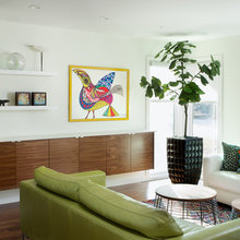 green sofas