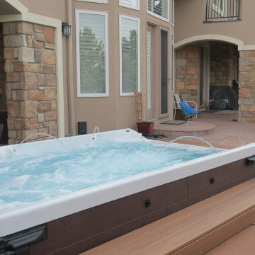 In Ground Infinity Edge Swim Spa