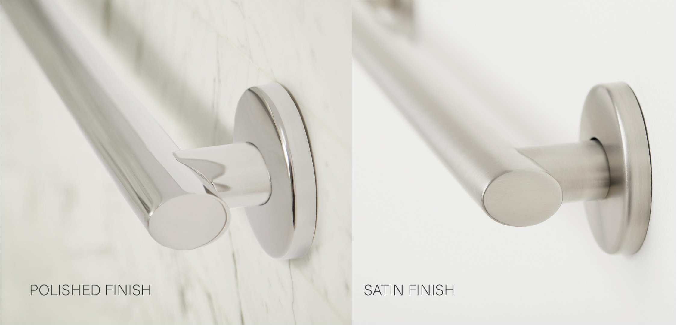 Coronado Oval Designer Shower Grab Bar, Polished, 12"