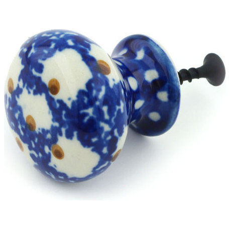 Polmedia Polish Pottery 1" Stoneware Drawer Pull Knob