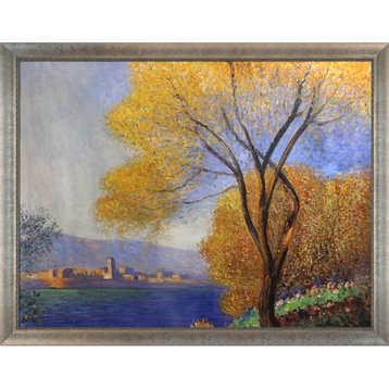 La Pastiche Antibes, View of Salis with Frame, 41 x 53
